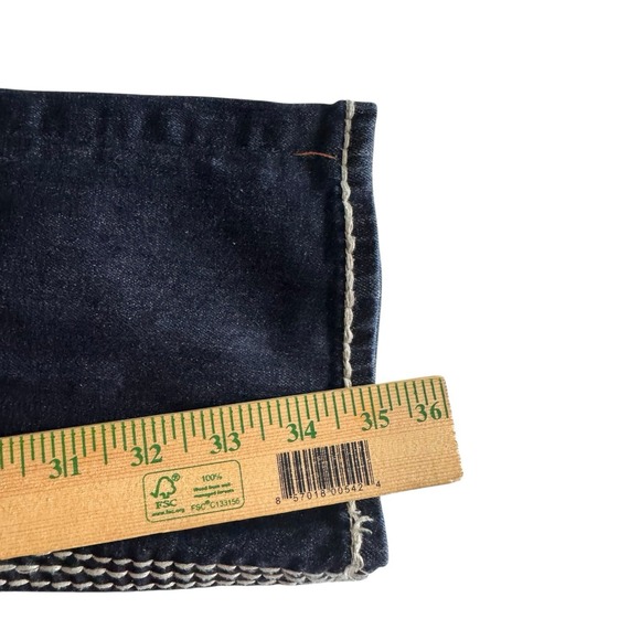 Rock Revival Jeans Womens Size 29 Dark Wash Straight Leg Embellished Rhinestone - Picture 16 of 16